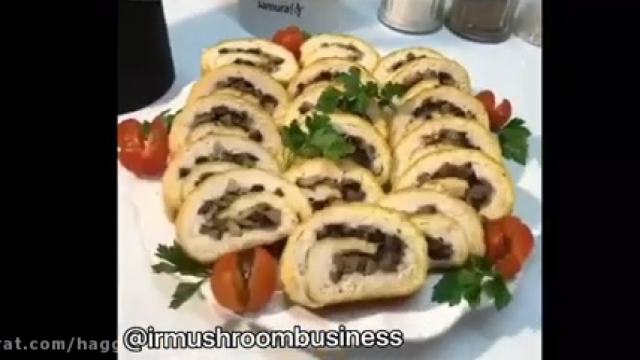 آموزش آشپزی رولت جوجه و قارچ
