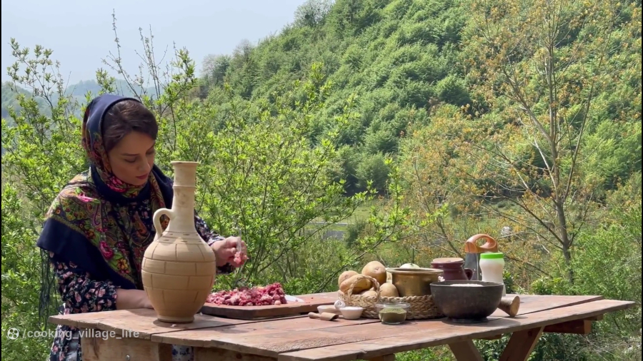 روش تهیه غذای ترکیه‌ای بسیار لذیذ ( خورش داوود پاشا) / آشپزی به سبک روستایی