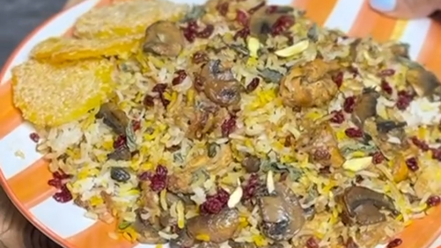 طرز تهیه قارچ پلو
