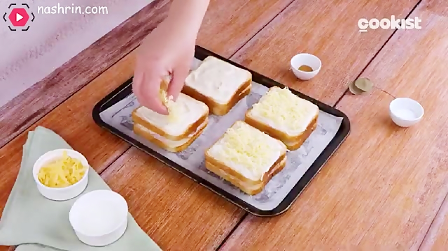 آموزش پخت نان تست فر انسوی