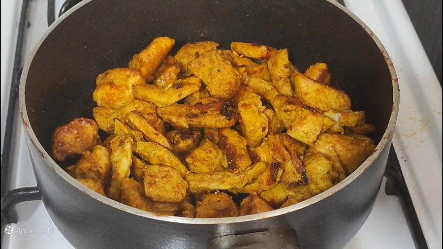 غذای سریع برای شام | پلو کدو سبز و هویج با مرغ