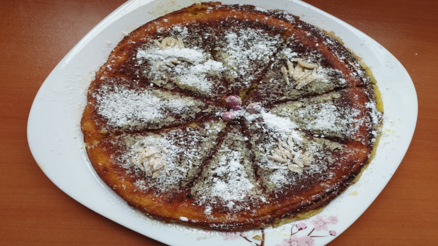 طرز تهیه خاگینه مغذار تبریزی /شیرینی فوری بدون فر/دسر عالی