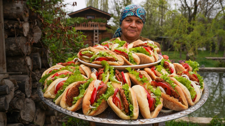 برنامه زندگی روستایی |ساندویچ مرغ| آشپزی سریع و سالم روستایی