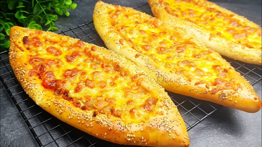 فیلم آشپزی جدید :: دستور پخت نان پیتزایی ترکی :: لذت آشپزی :: بانوان آشپزی