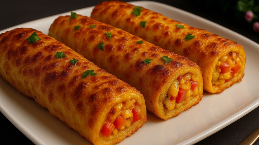 رول سیب زمینی - طرز پخت جدیدترین و خوشمزه‌ترین رول سیب زمینی - آشپزی آسان و سریع