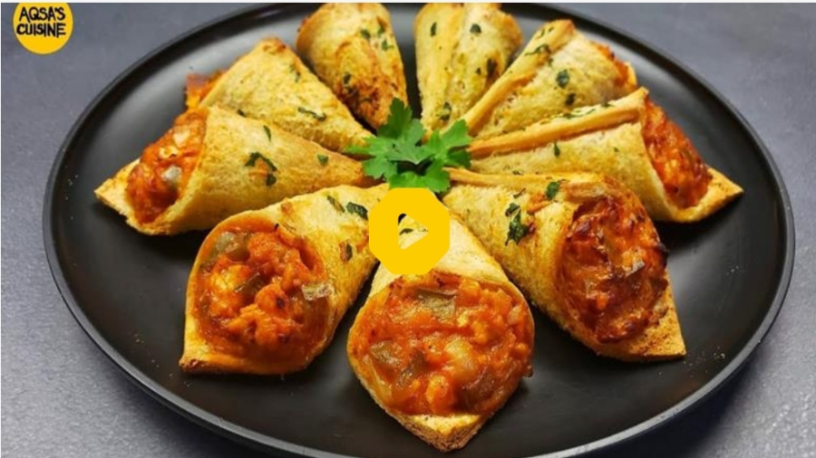 طرز تهیه مخروط پنیر مرغ اسنک جدید