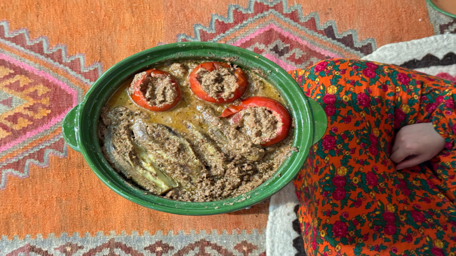 طرز تهیه بادمجون شکم پر