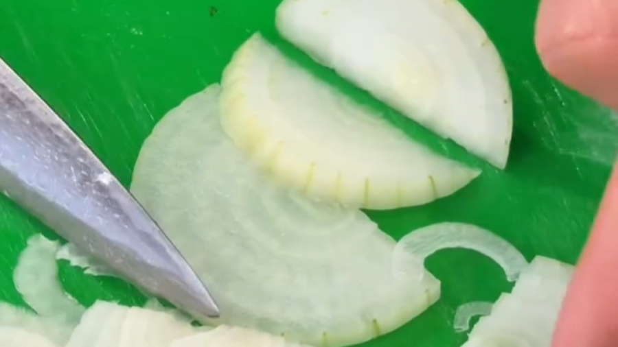 نحوه صحیح خرد کردن پیاز برای مرینیت - استاد ابوالحسنی