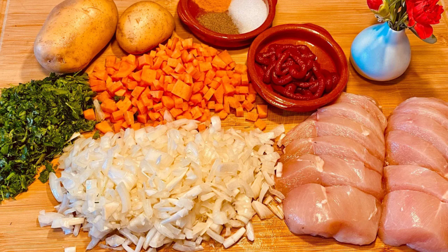 دستور پخت سوپ مرغ و سبزیجات : آشپزی آسان و سریع : آشپزی