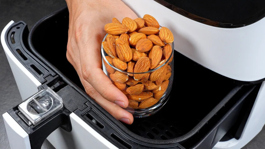 آموزش آشپزی خلاقانه | آشپزی آسان | بادام درختی سرخ شده در هواپز