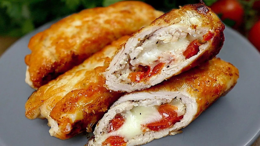 آموزش آشپزی آسان و سریع | طرز تهیه رول سینه مرغ آبدار و پنیری