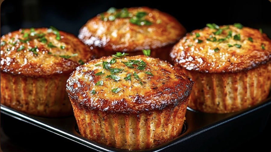 مافین تن ماهی و سیب زمینی