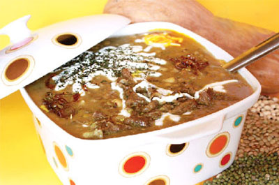 ماشاب، آش محلی قم